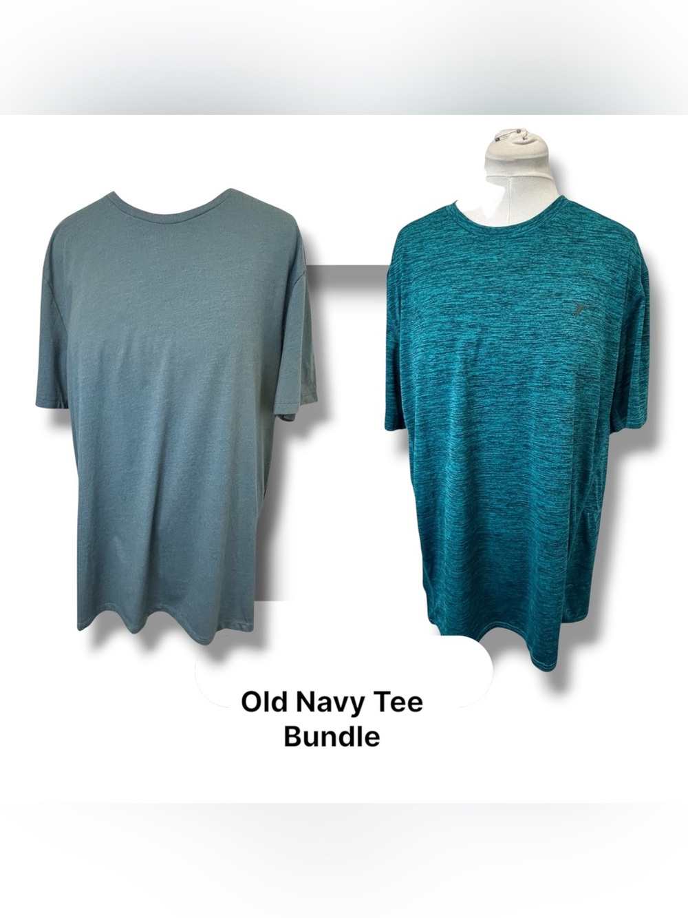 Old Navy Men’s Short Sleeve T-Shirt, 2- Pk Bundle, size XXL